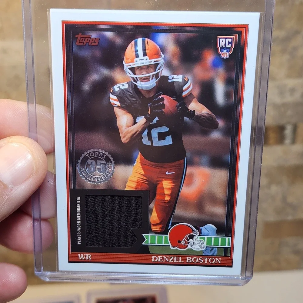 2026 Topps Flagship Denzel Boston Rookie Card Cleveland Browns RELIC Lot of 4